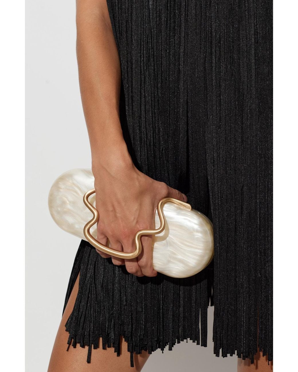 Cult Gaia Natural Clutch Bag "Ilaria"