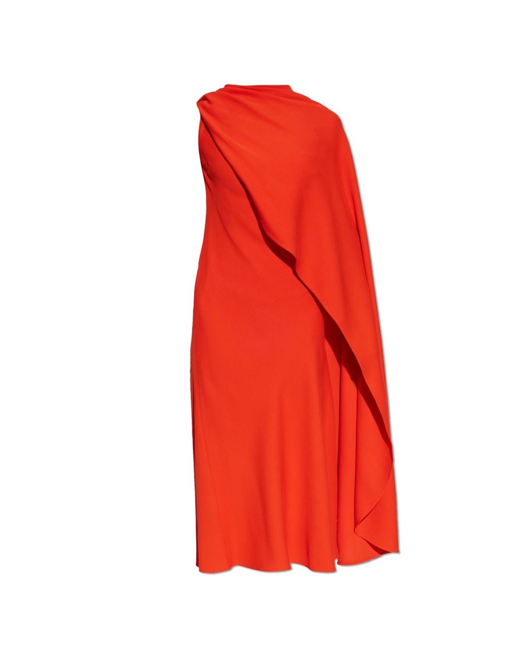 Balenciaga Red Asymmetrical Dress