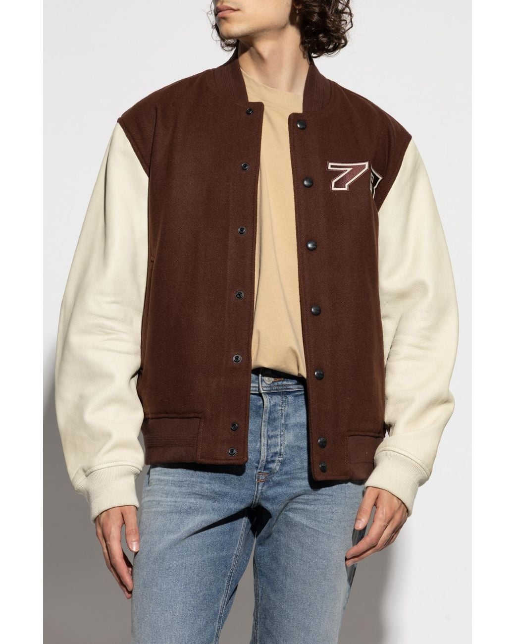DIESEL Brown Jacket 'L-Kopf' for men