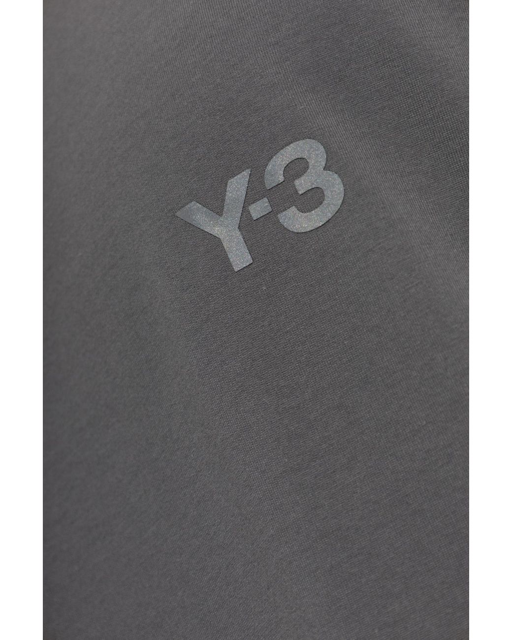 Y-3 Gray T-Shirt With Logo for men