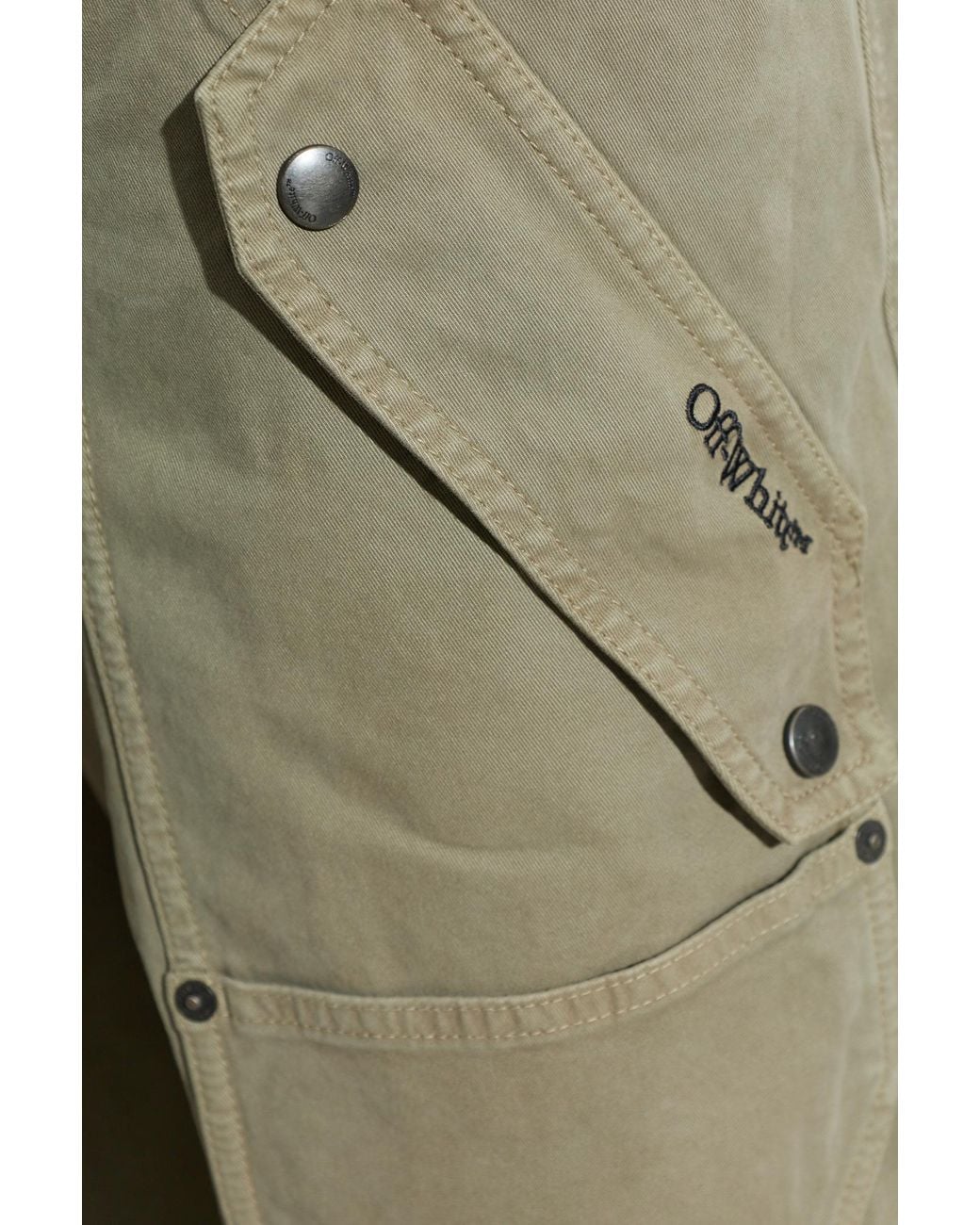 Off-White c/o Virgil Abloh Green Loose-Fit Trousers for men