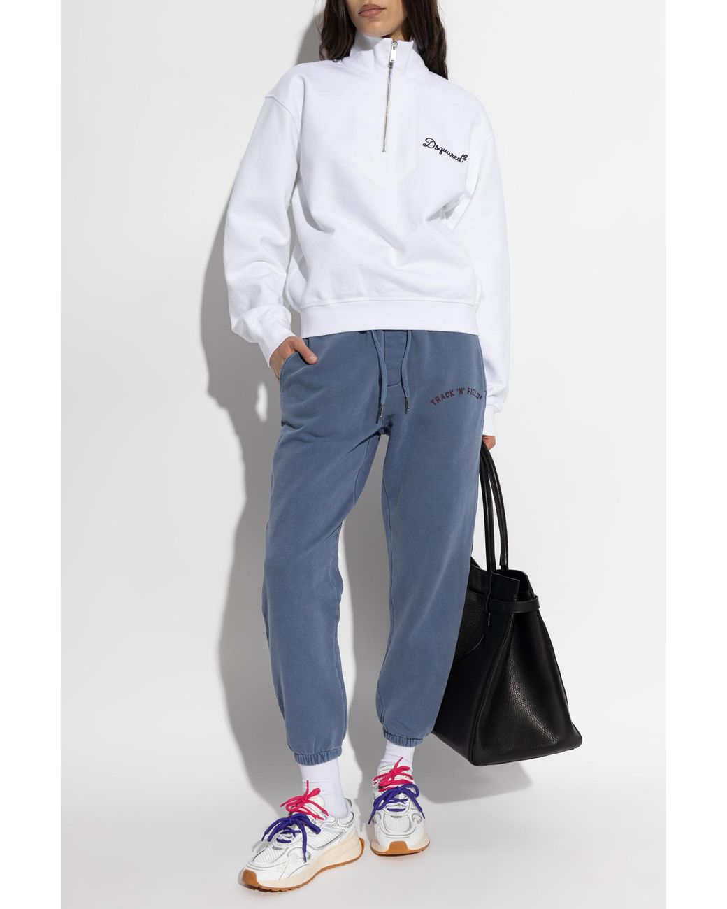 DSquared² White Sweatshirt With Logo