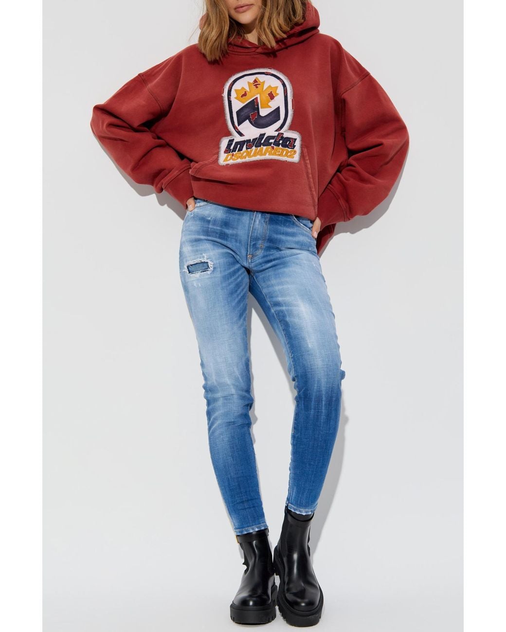 DSquared² Blue Jeans High Waits Twiggy Jean