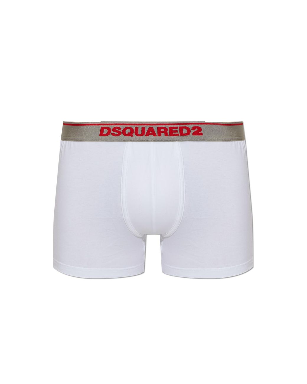 DSquared² White Logo Boxer Briefs for men