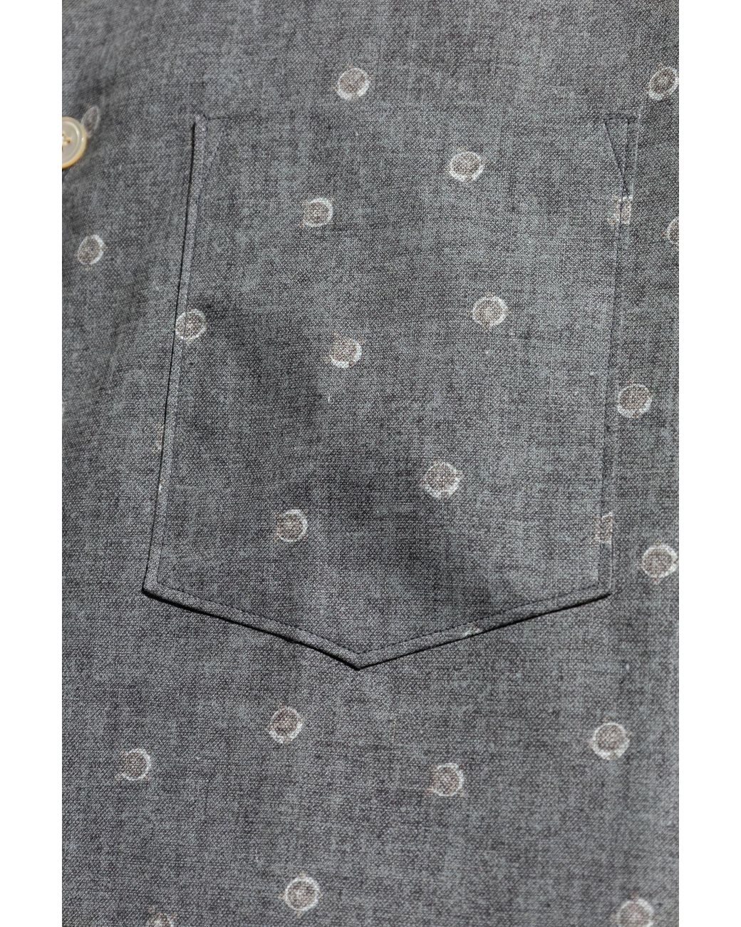 Eleventy Gray Short-Sleeve Shirt for men