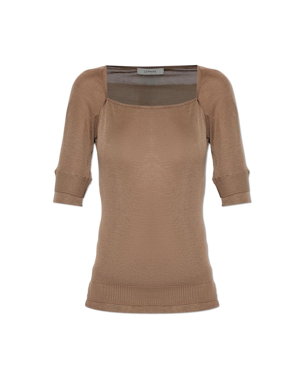 Lemaire Brown Fitted Top