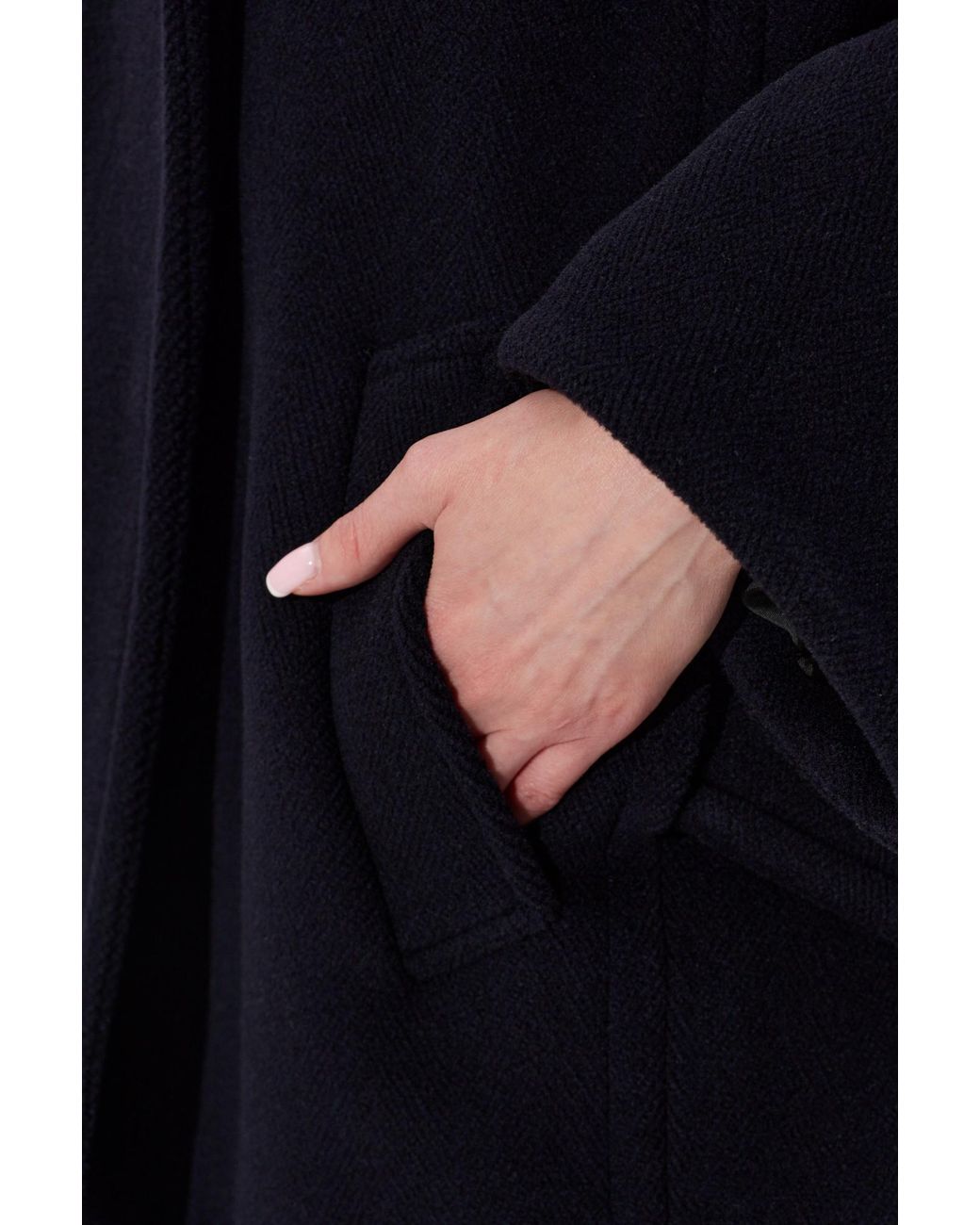 Alaïa Blue Wool Coat