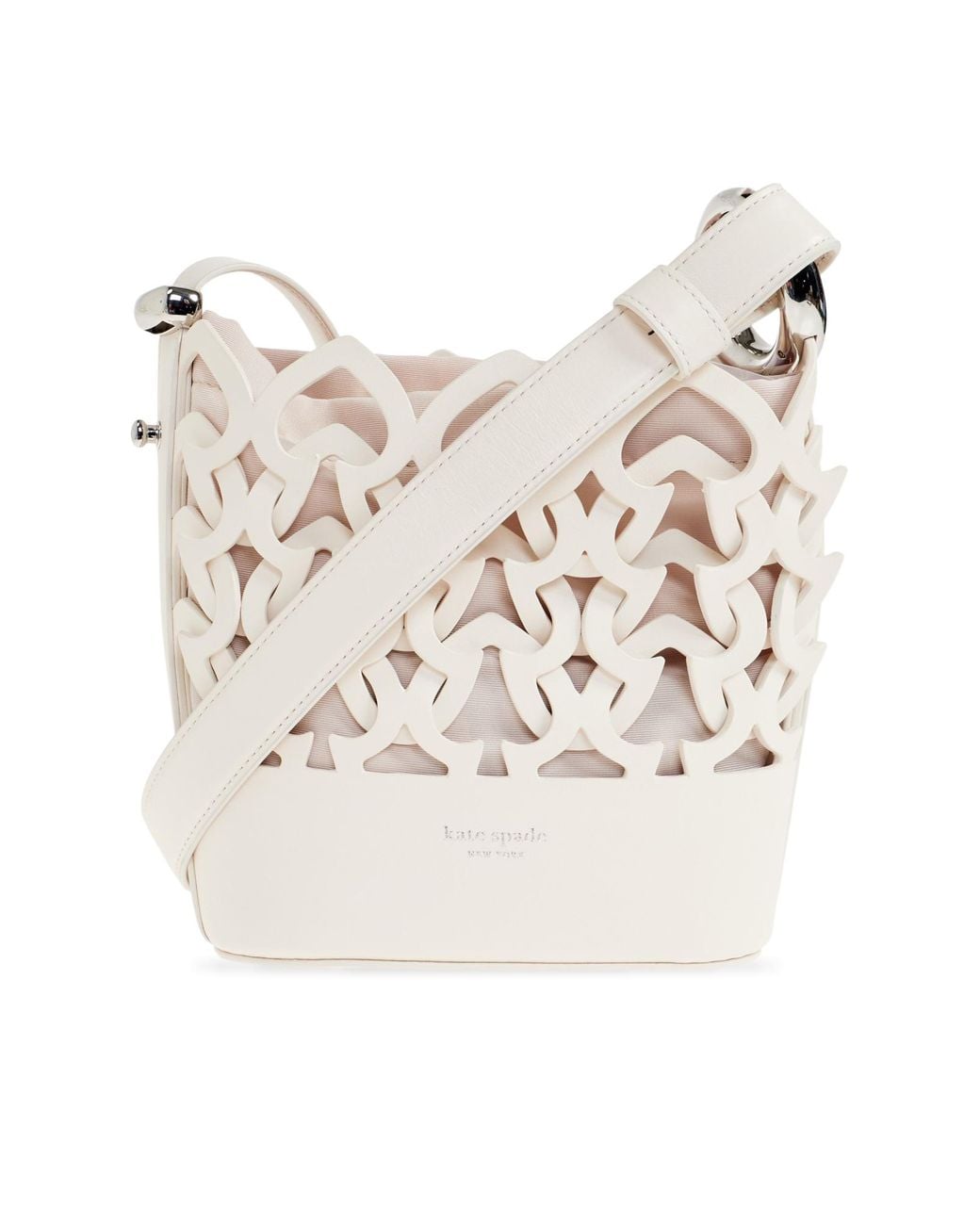 Kate Spade Natural 'Halo Woven Mini' Shoulder Bag
