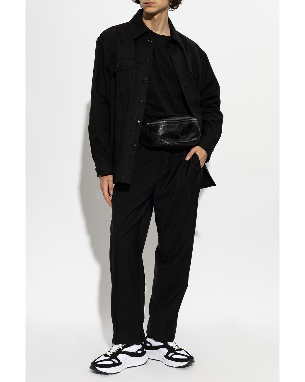 Valentino Garavani Black T-Shirt With Embroidered Logo for men