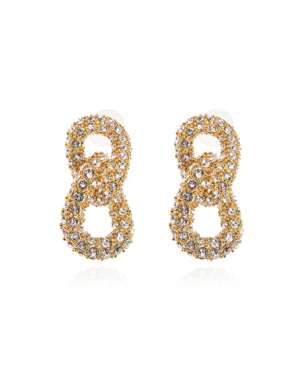 Isabel Marant Metallic Earrings With Crystals