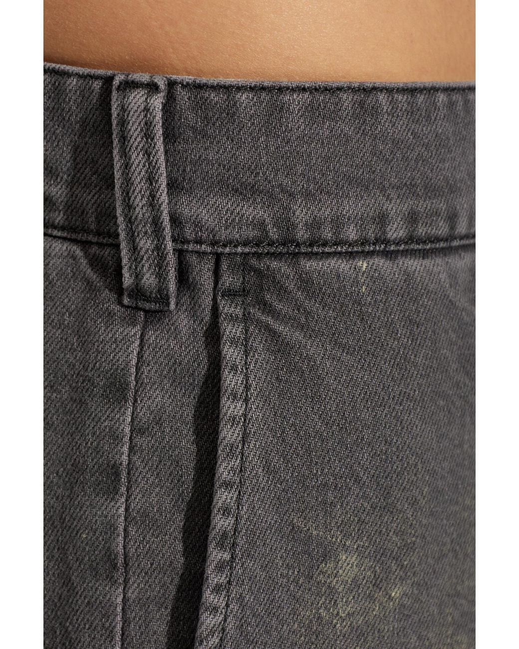 MM6 by Maison Margiela Gray Jeans With A Vintage Effect for men