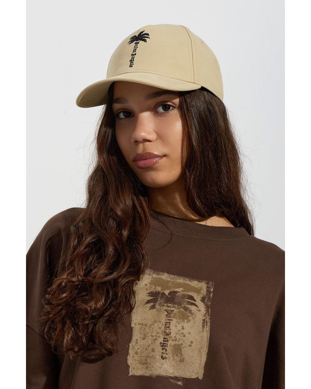 Palm Angels Natural Baseball Cap