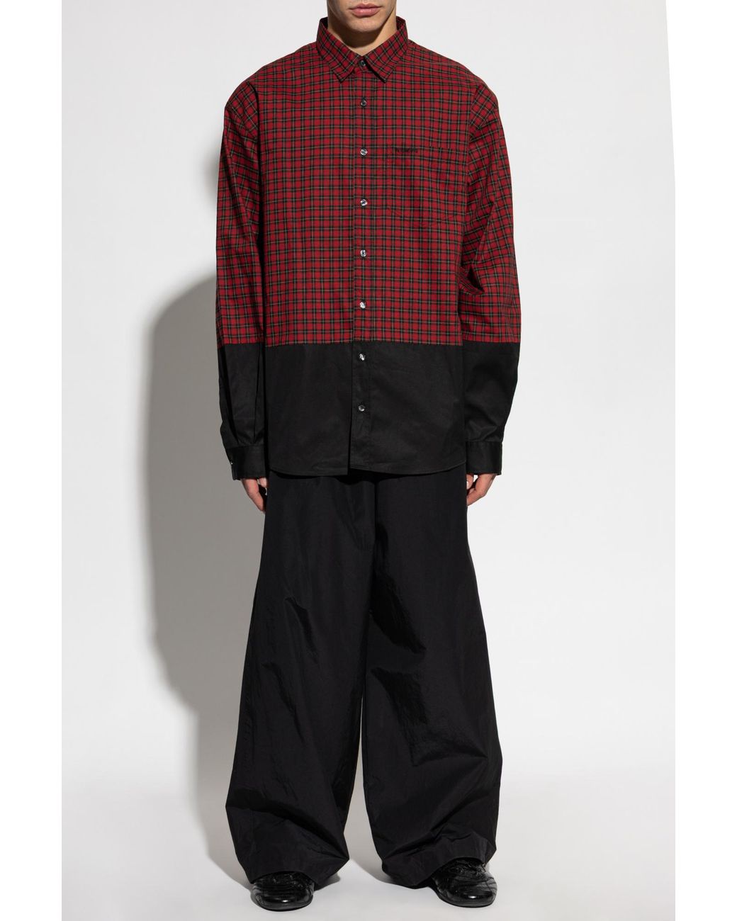 Vetements Red Checked Shirt for men