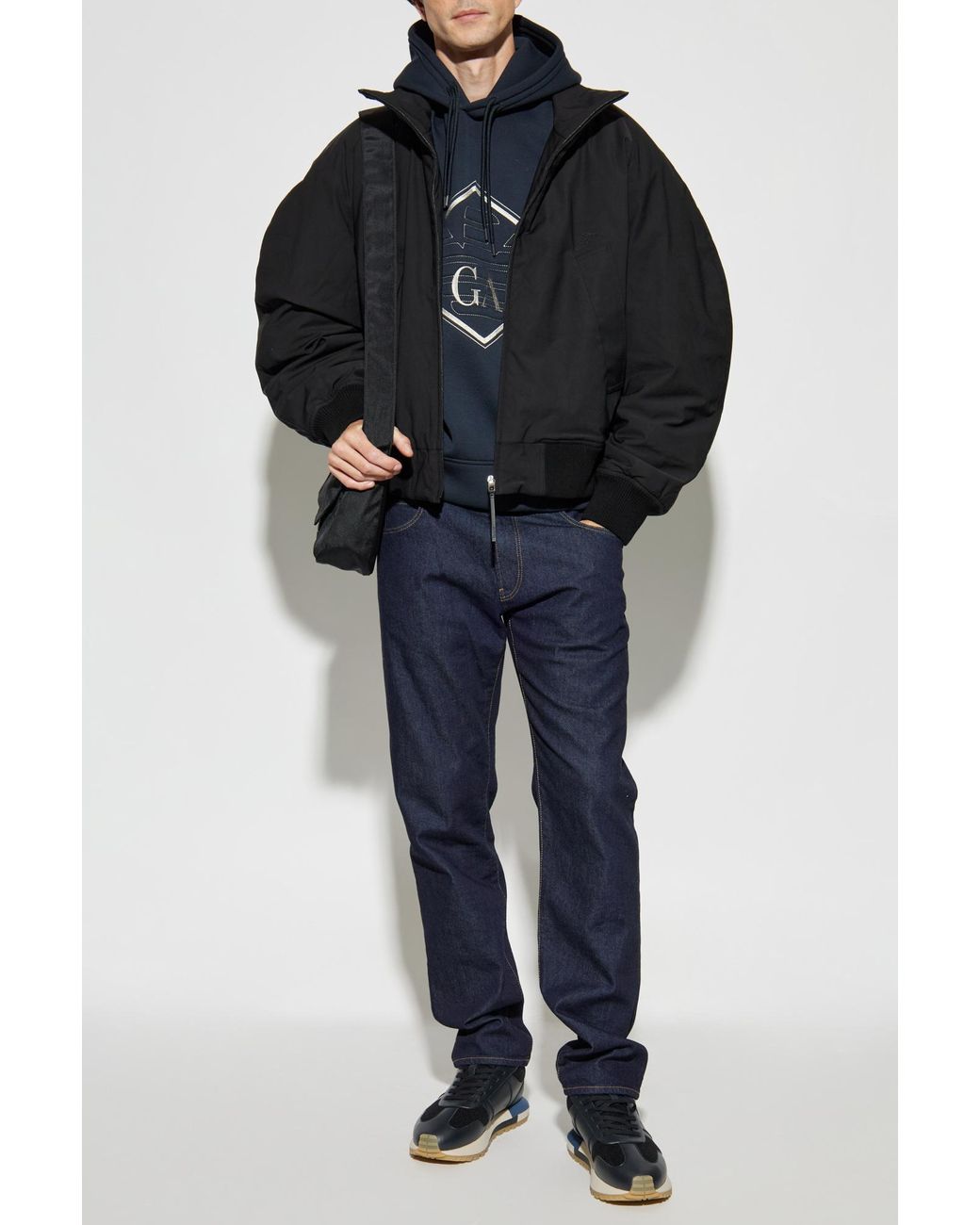 Giorgio Armani Blue Jeans With Logo for men