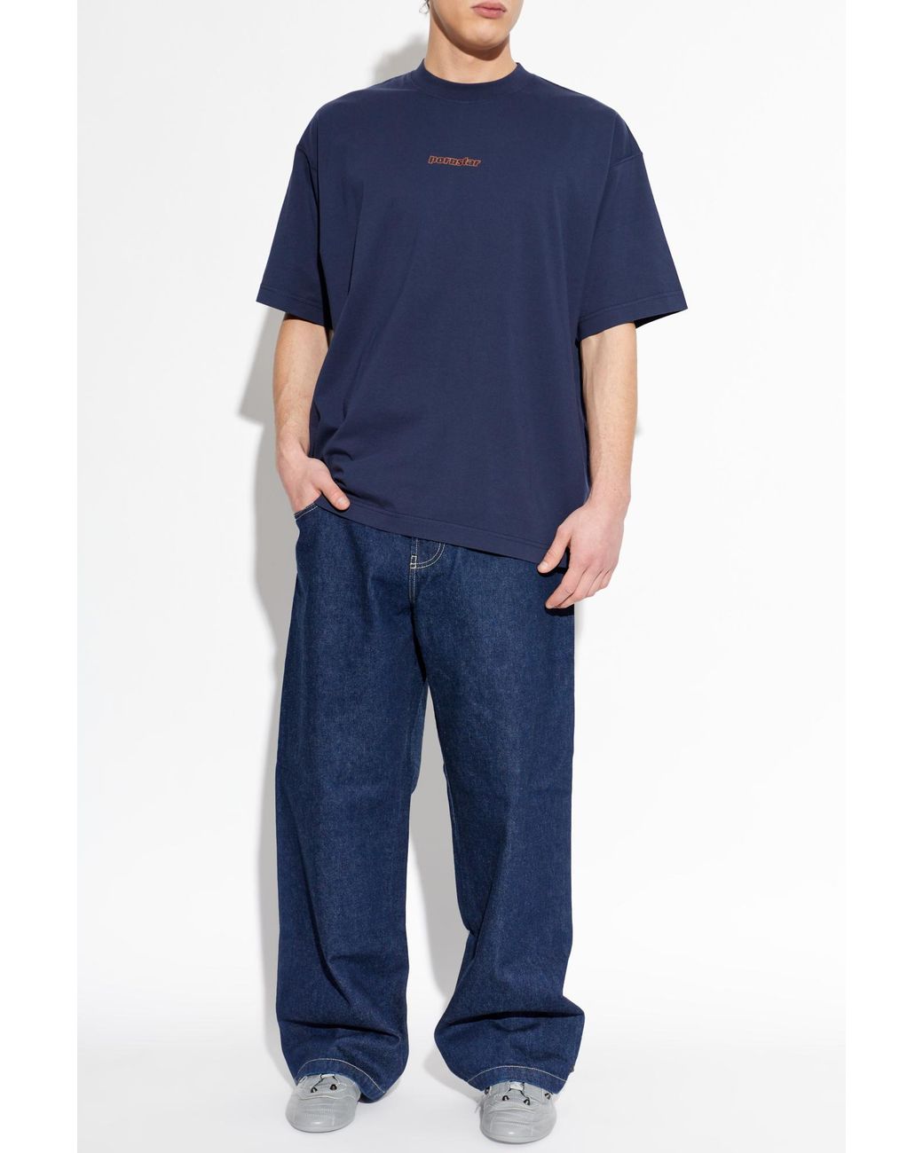 Vetements Blue T-Shirt With Print for men