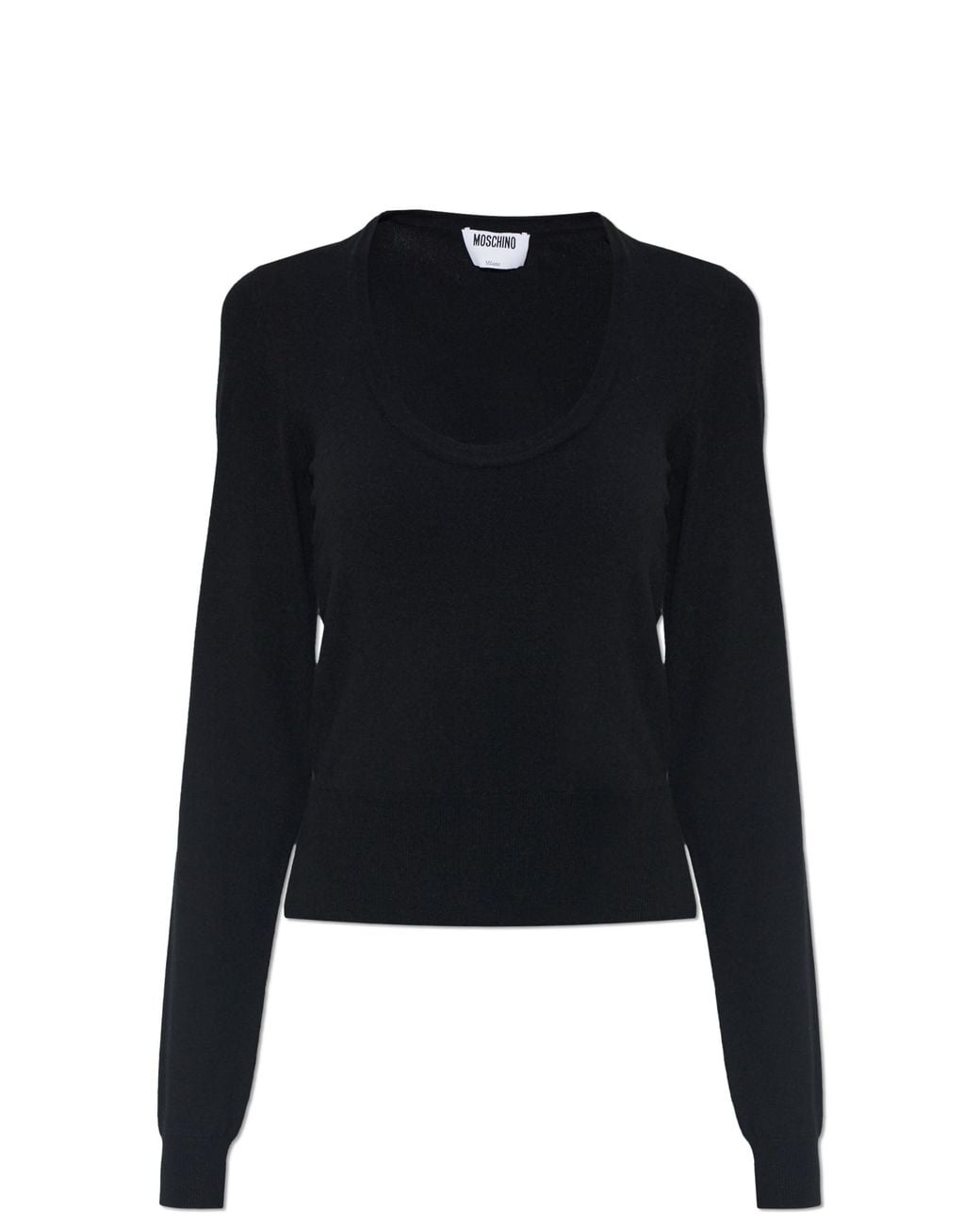 Moschino Black Long Sleeve Top