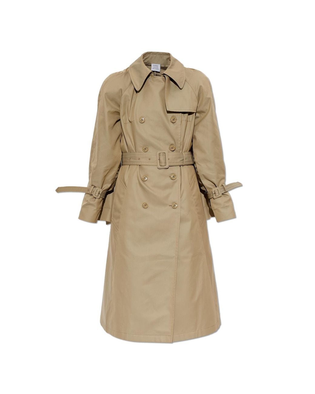 Vetements Natural Coat With Sewn-In Shoulder Pads