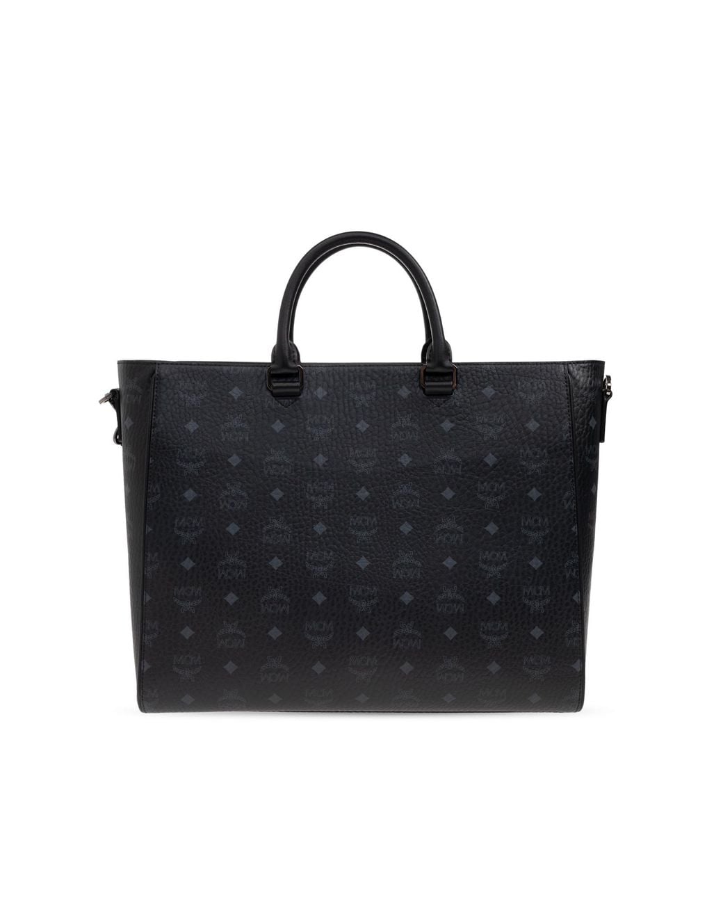MCM Black "Diamond Large" Shopper Bag for men