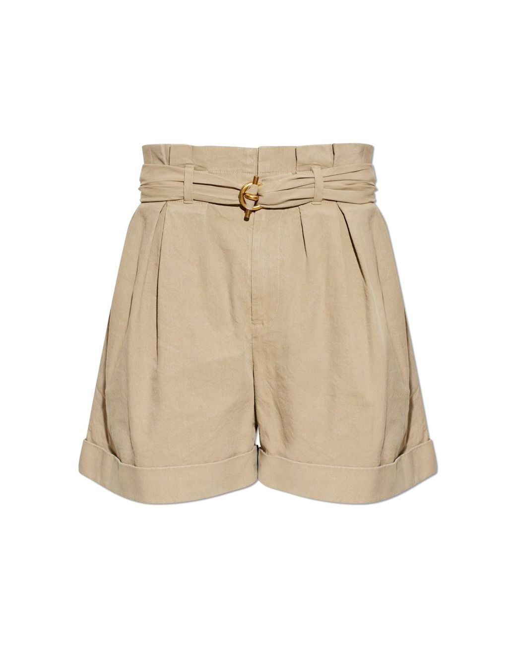 Balmain Natural Shorts With Belt for men