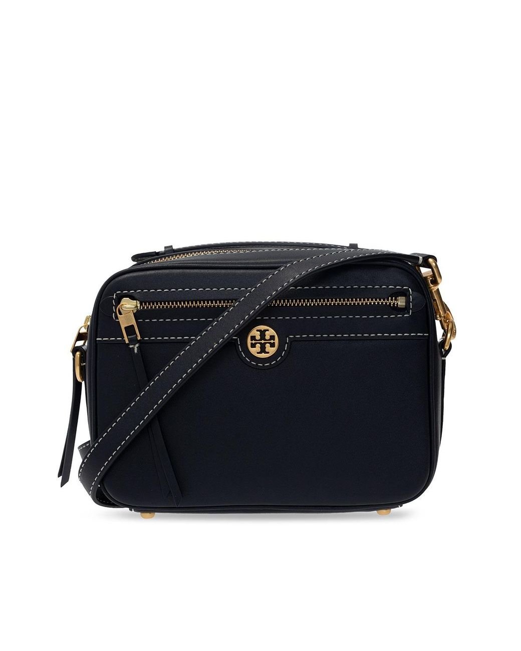 Tory Burch Leather Camera Bag in Blue | Lyst