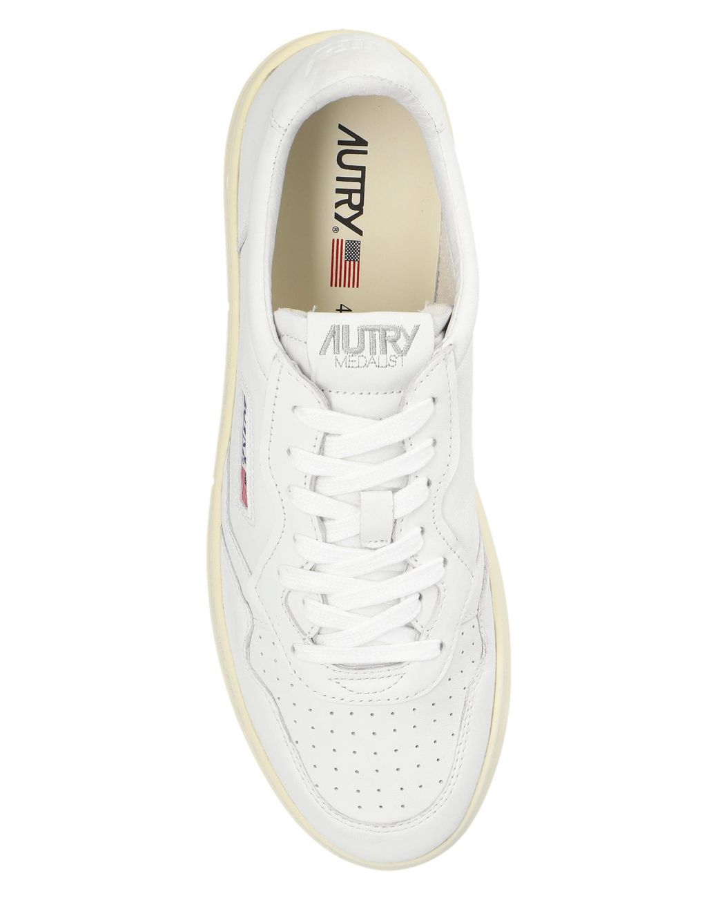Autry White 'Medalist' Sneakers for men