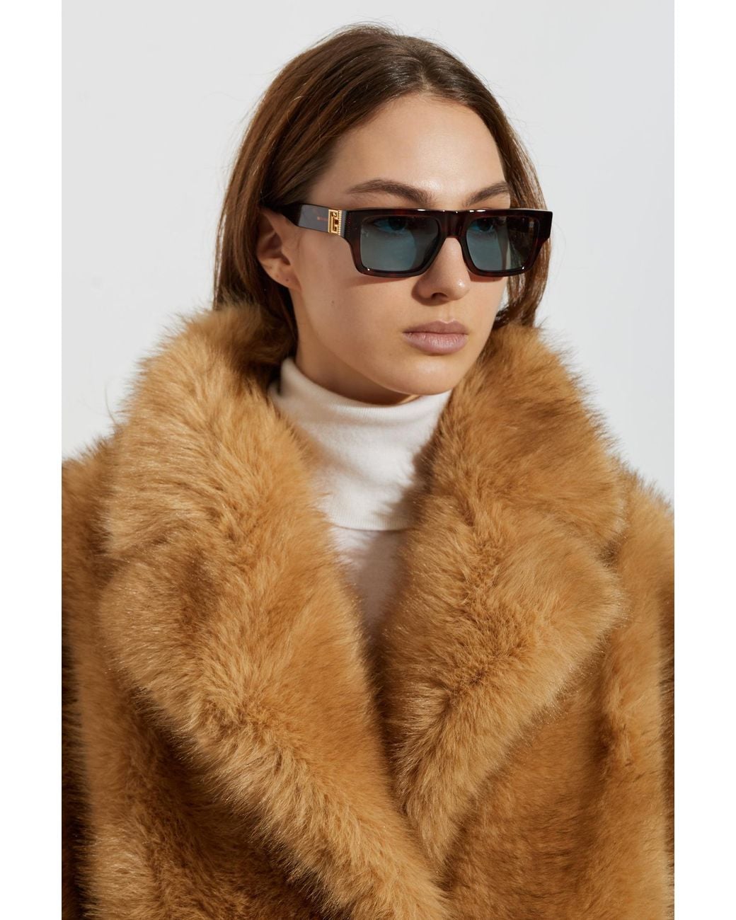 Balmain Brown 'Emblem Ii' Sunglasses