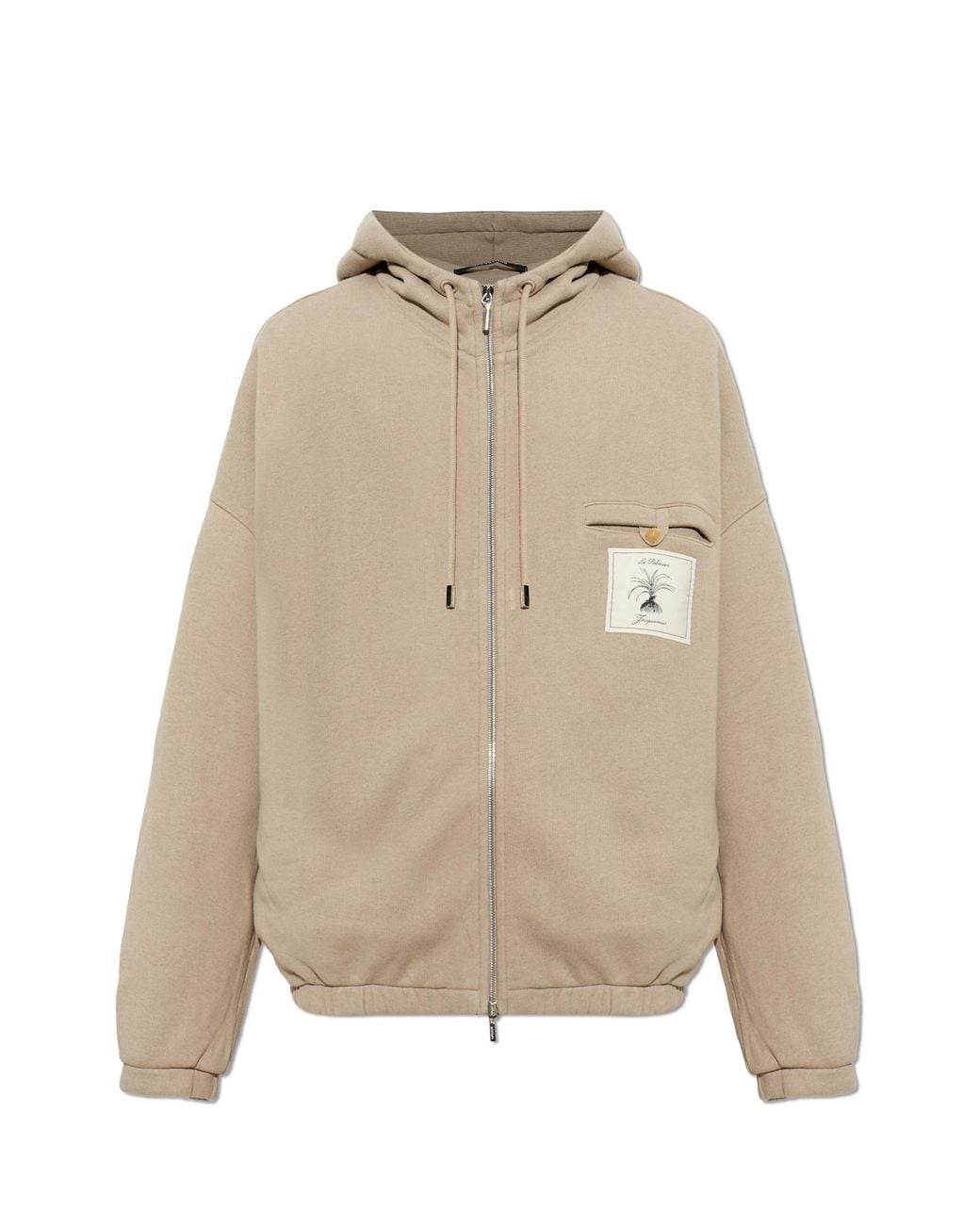 Jacquemus Natural Cotton Hoodie 'Torneo' for men