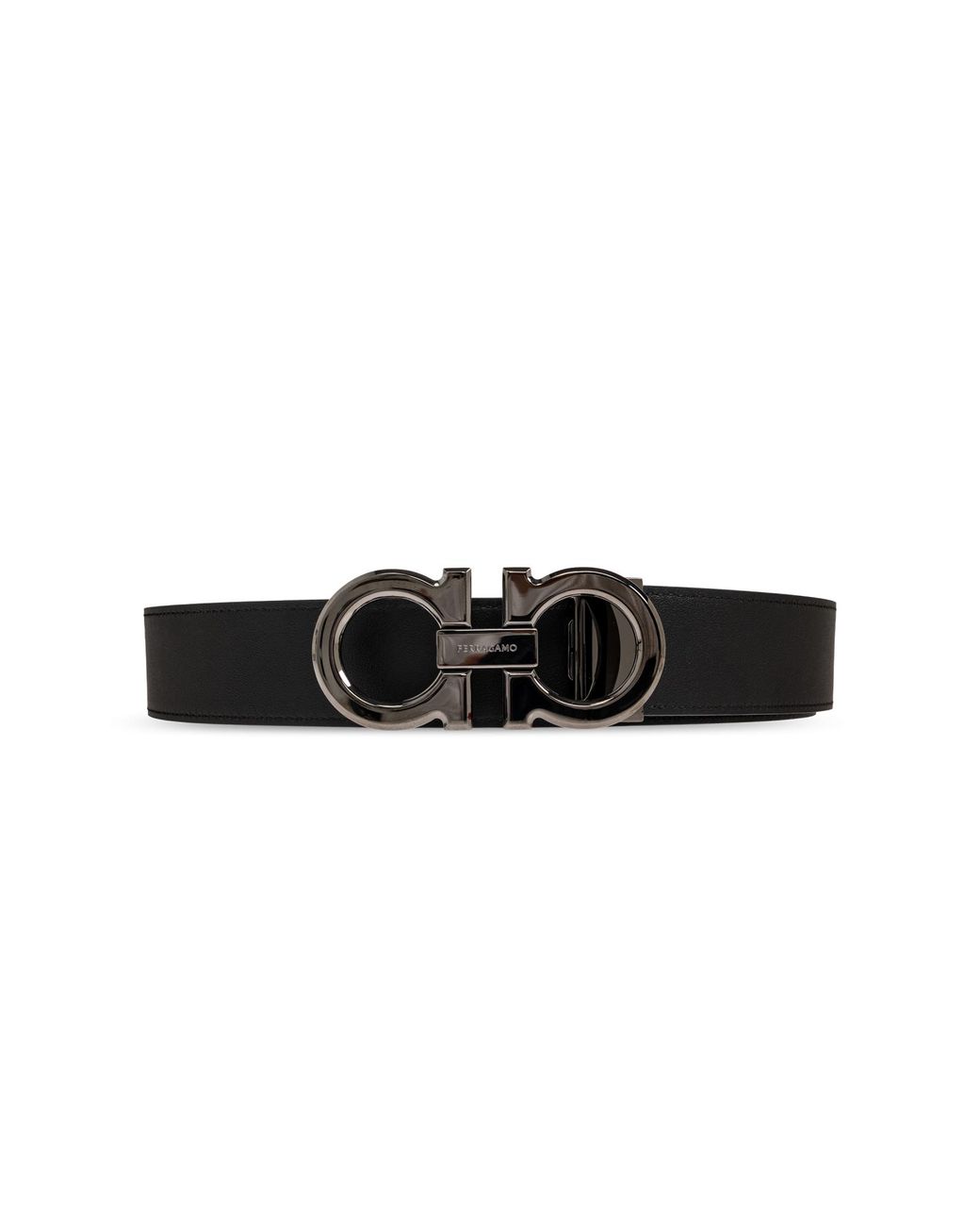 Ferragamo Black Double-Sided Belt for men