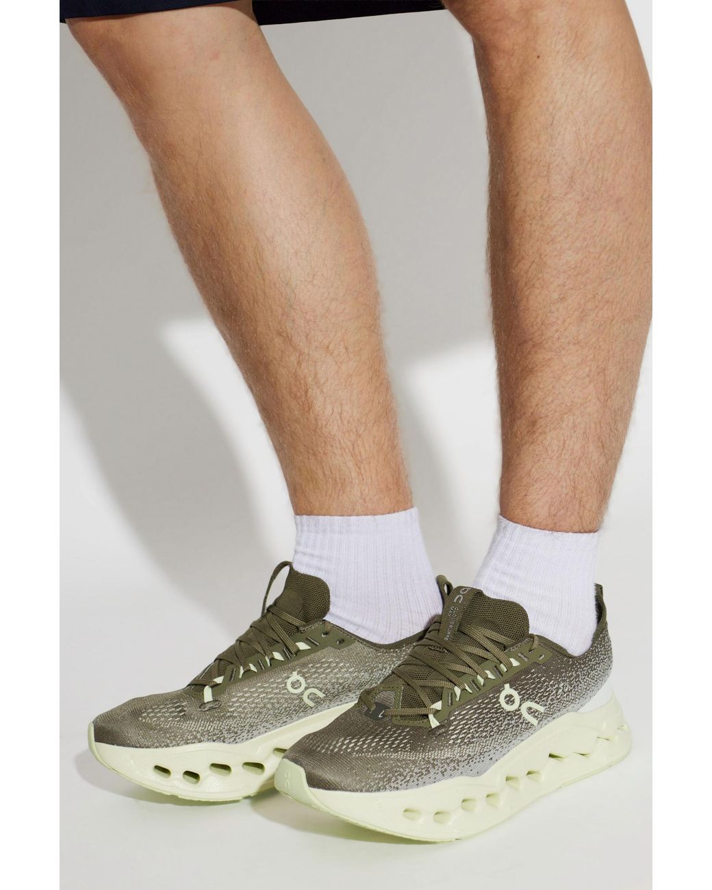 On Shoes Green Cloudsurfer Max Sports Shoes for men
