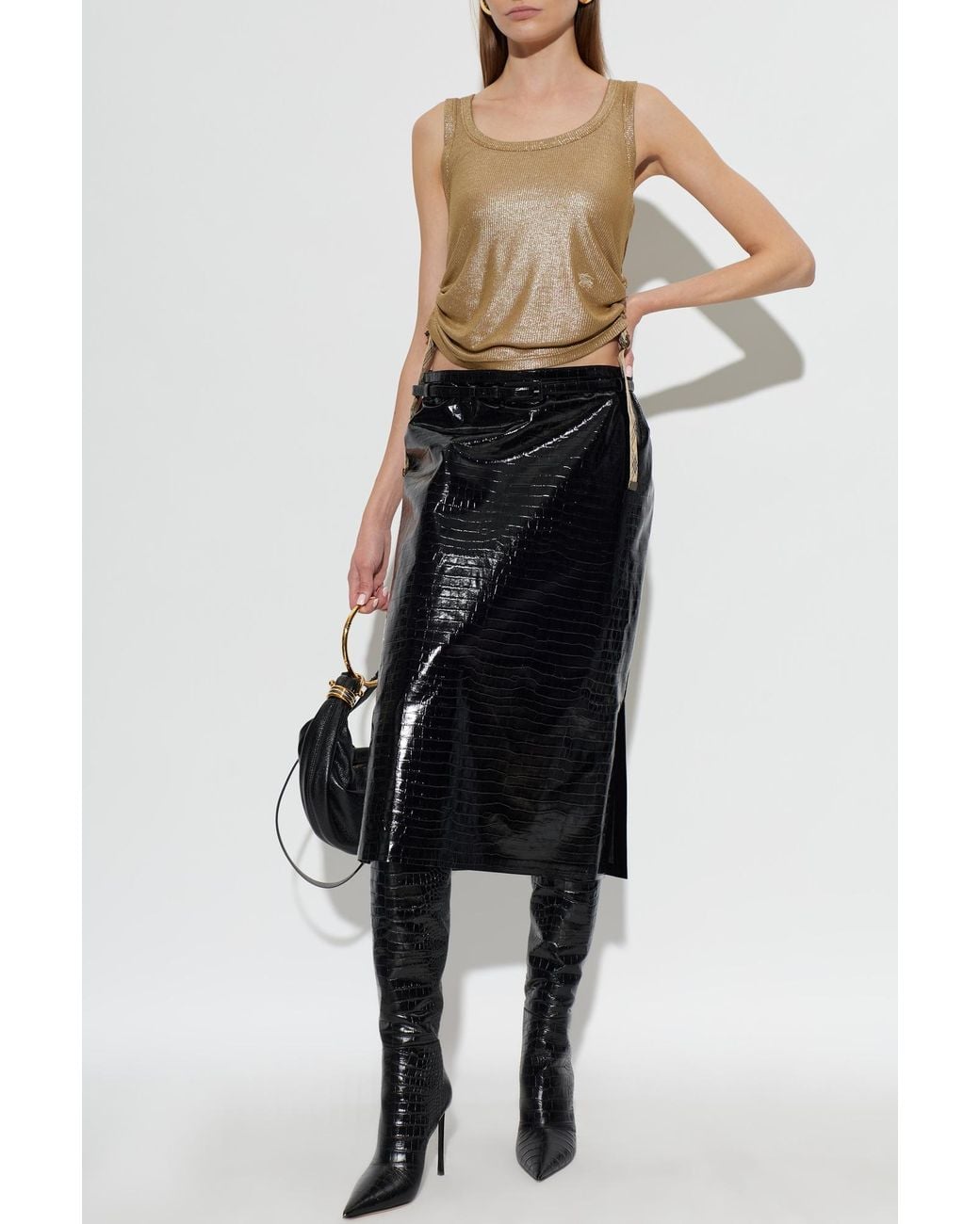 Burberry Natural Sleeveless Top 'Tiana'