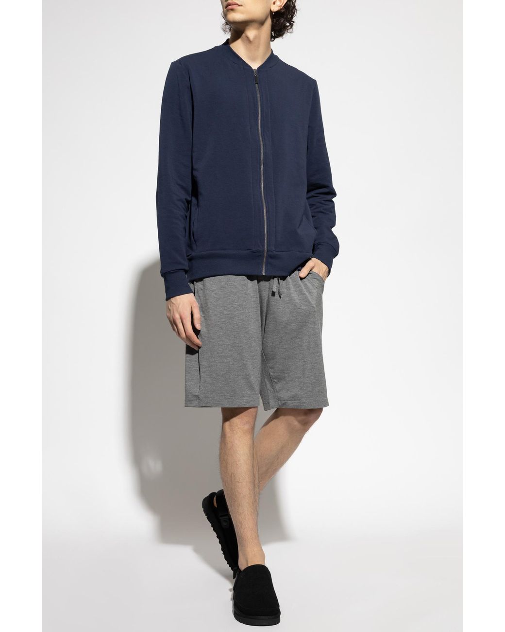 Hanro Gray Shorts From The Casuals Collection for men