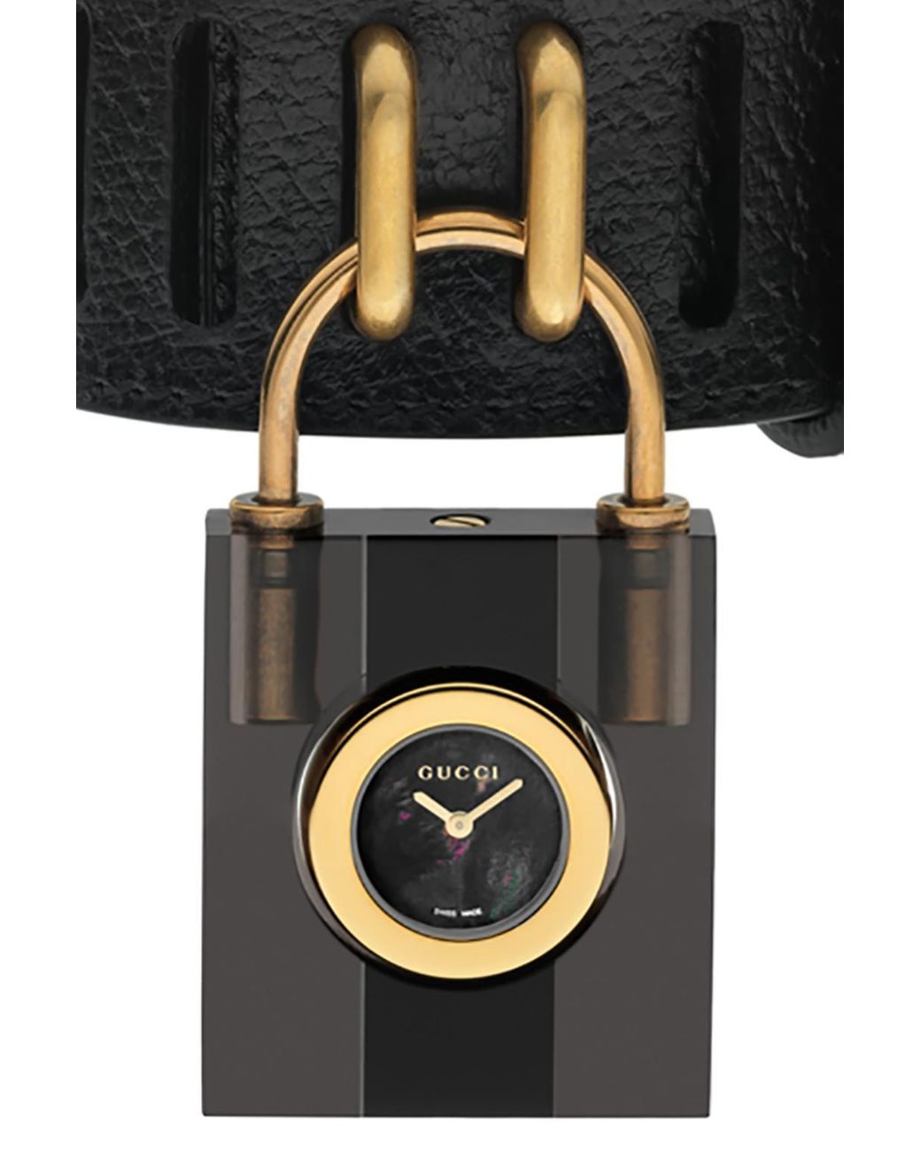 Gucci Leather 'padlock' Watch | Lyst