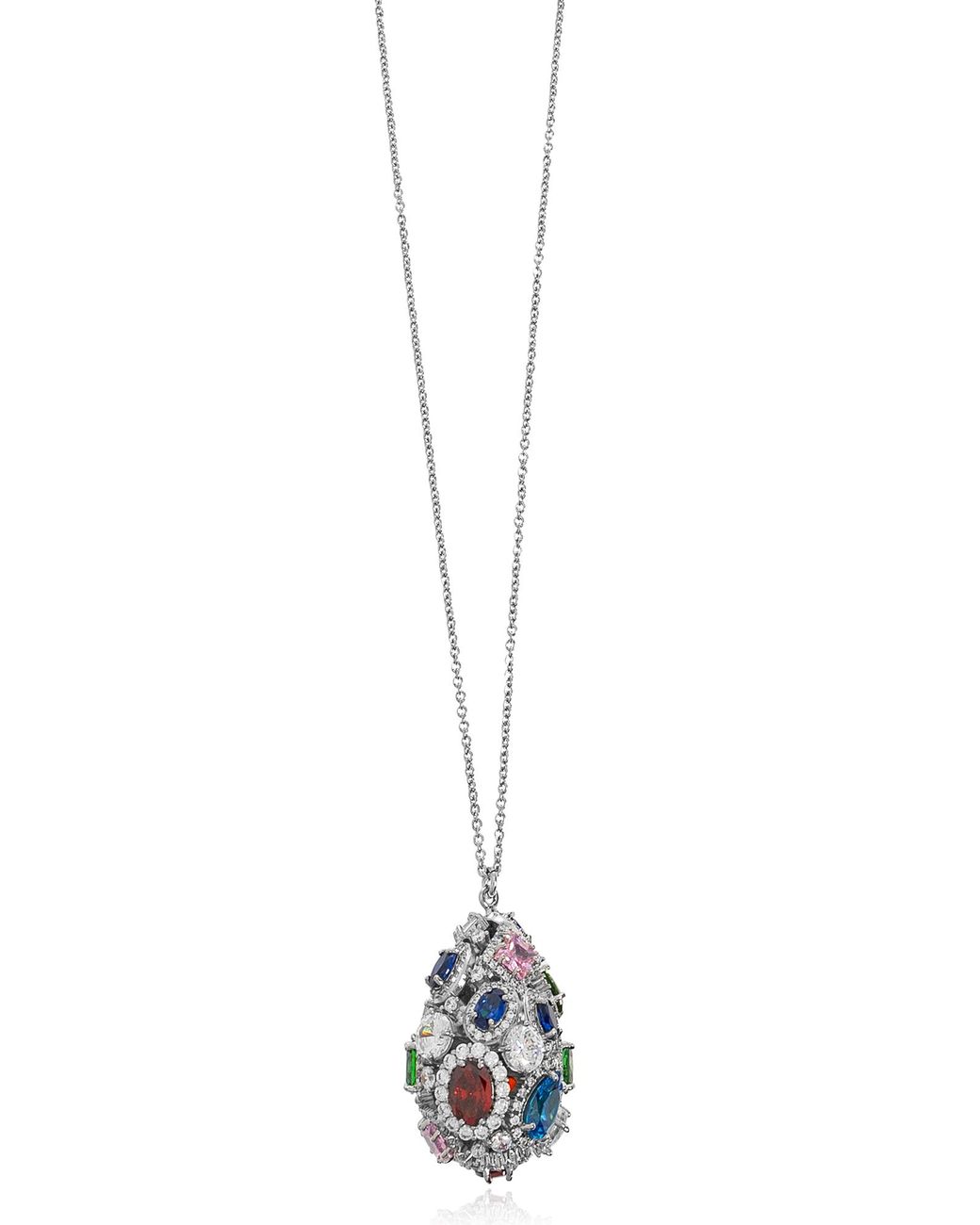 Maison Margiela Blue Necklace With Cubic Zirconia