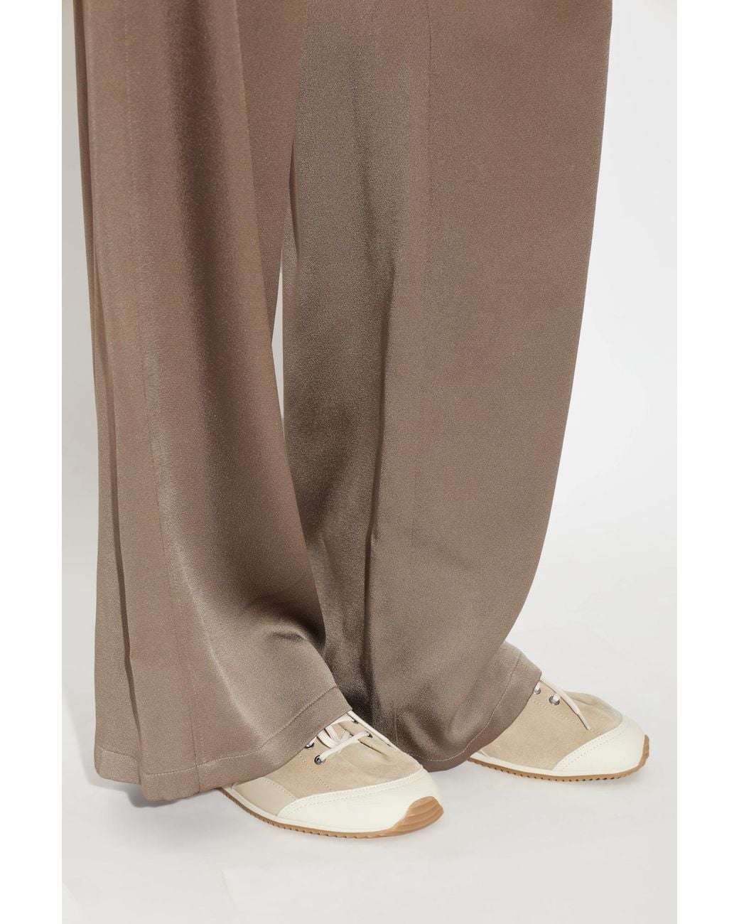 Lemaire White Suede Sports Shoes