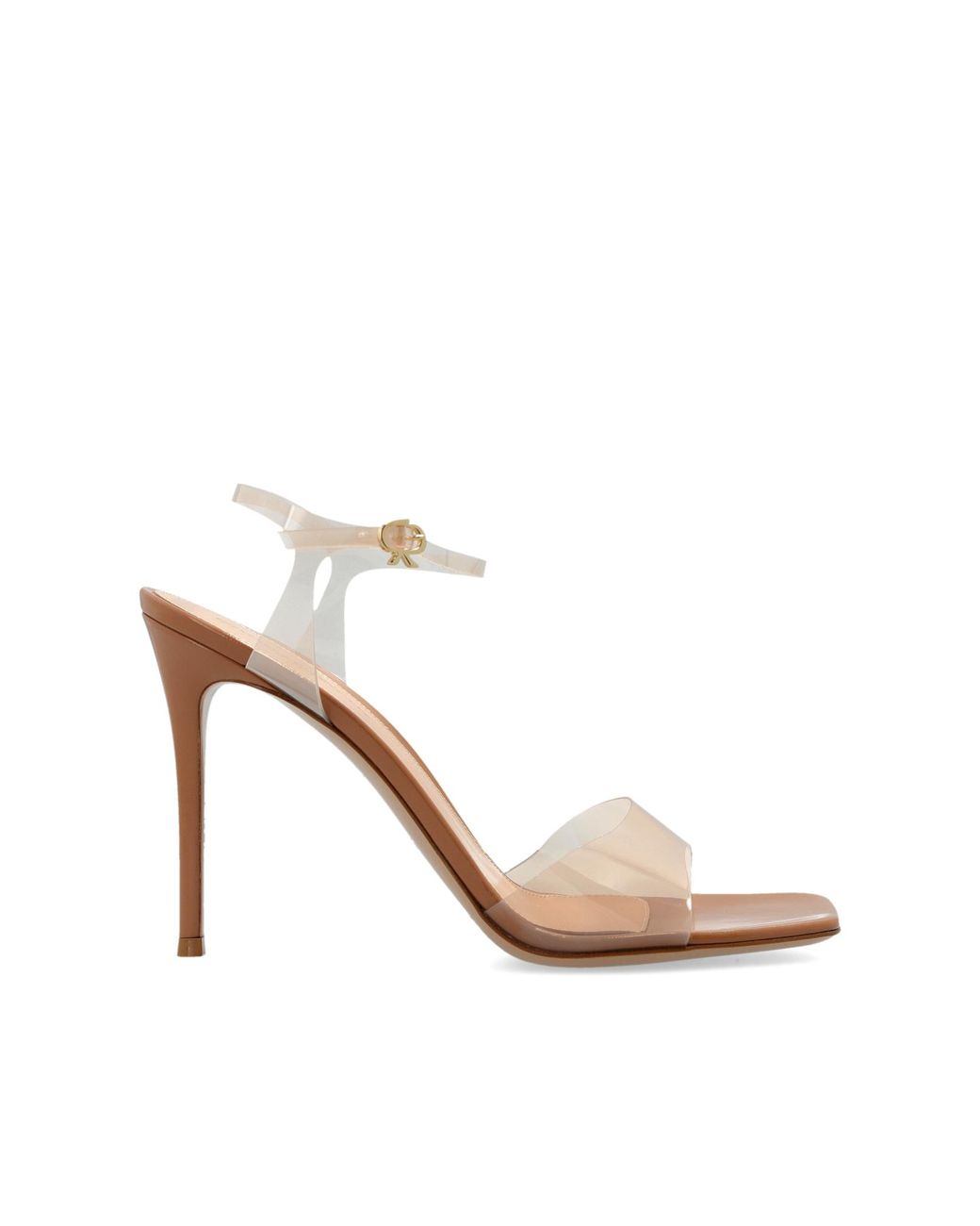 Gianvito Rossi White Heeled Sandals 'Cher'