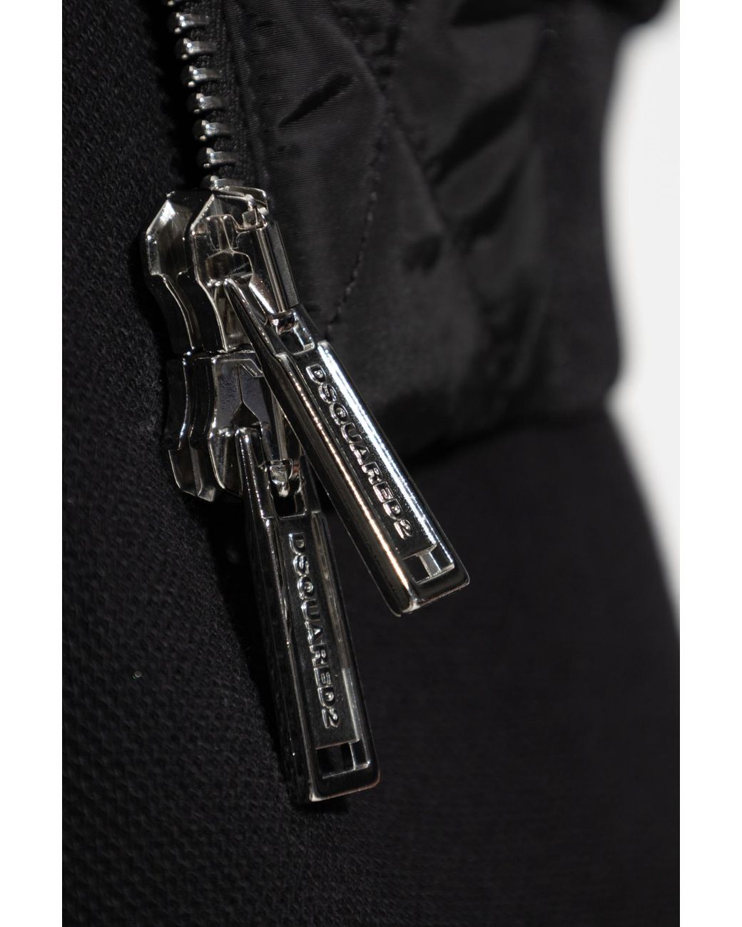 DSquared² Black Quilted Jacket for men