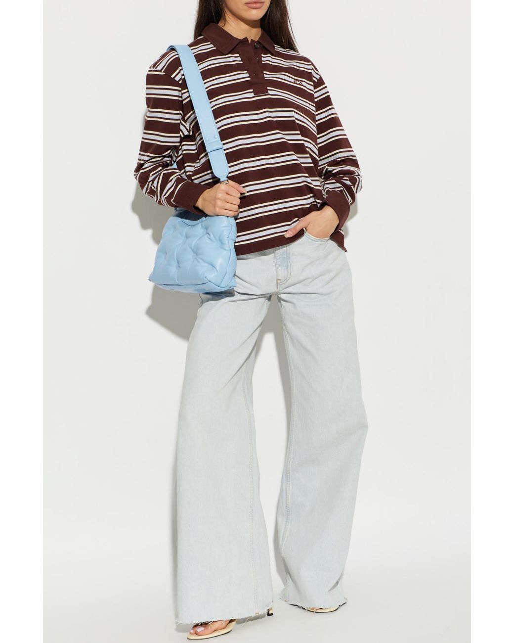 Rag & Bone Red Long-Sleeve Polo