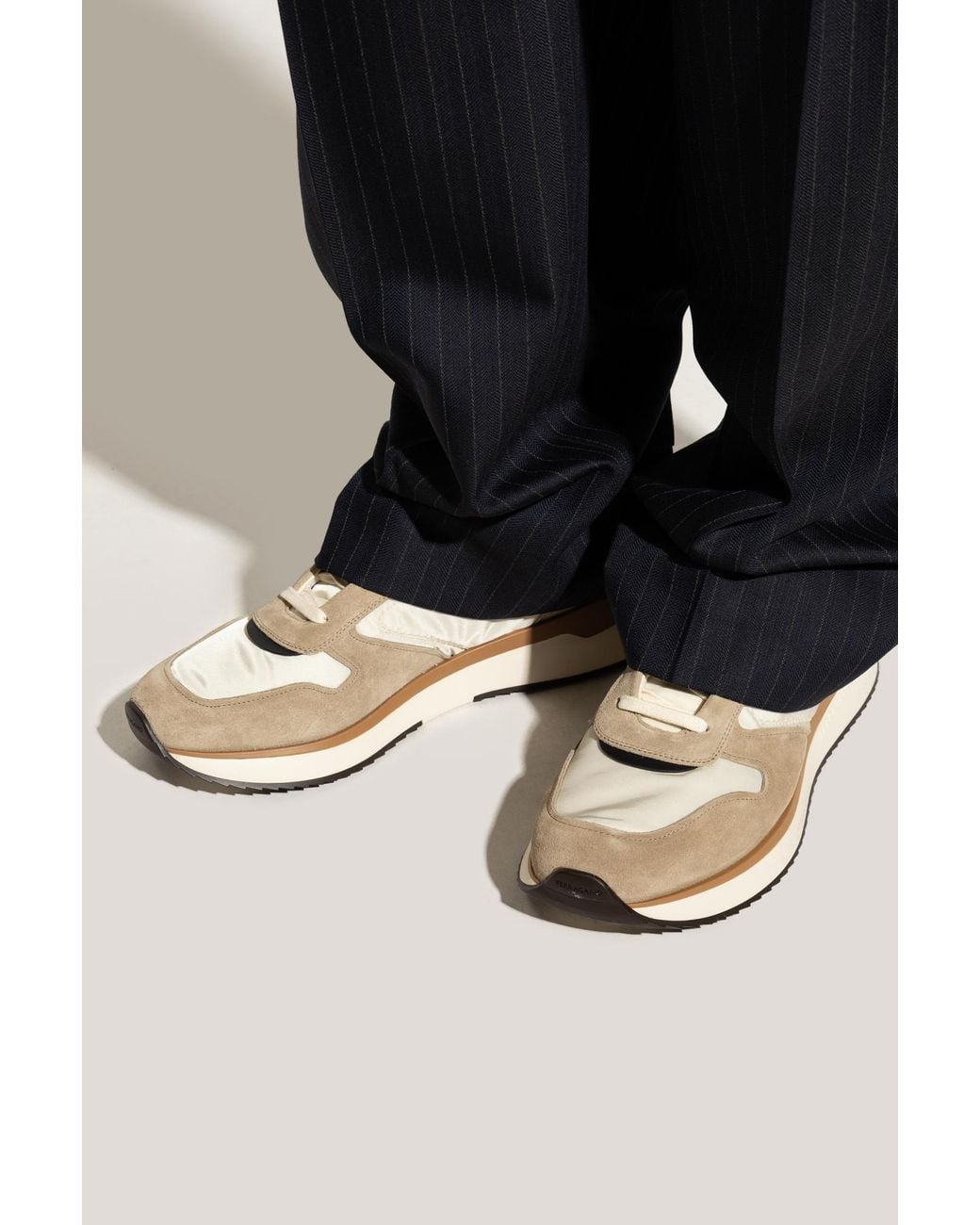 Ferragamo White "Atlantic" Sports Shoes for men