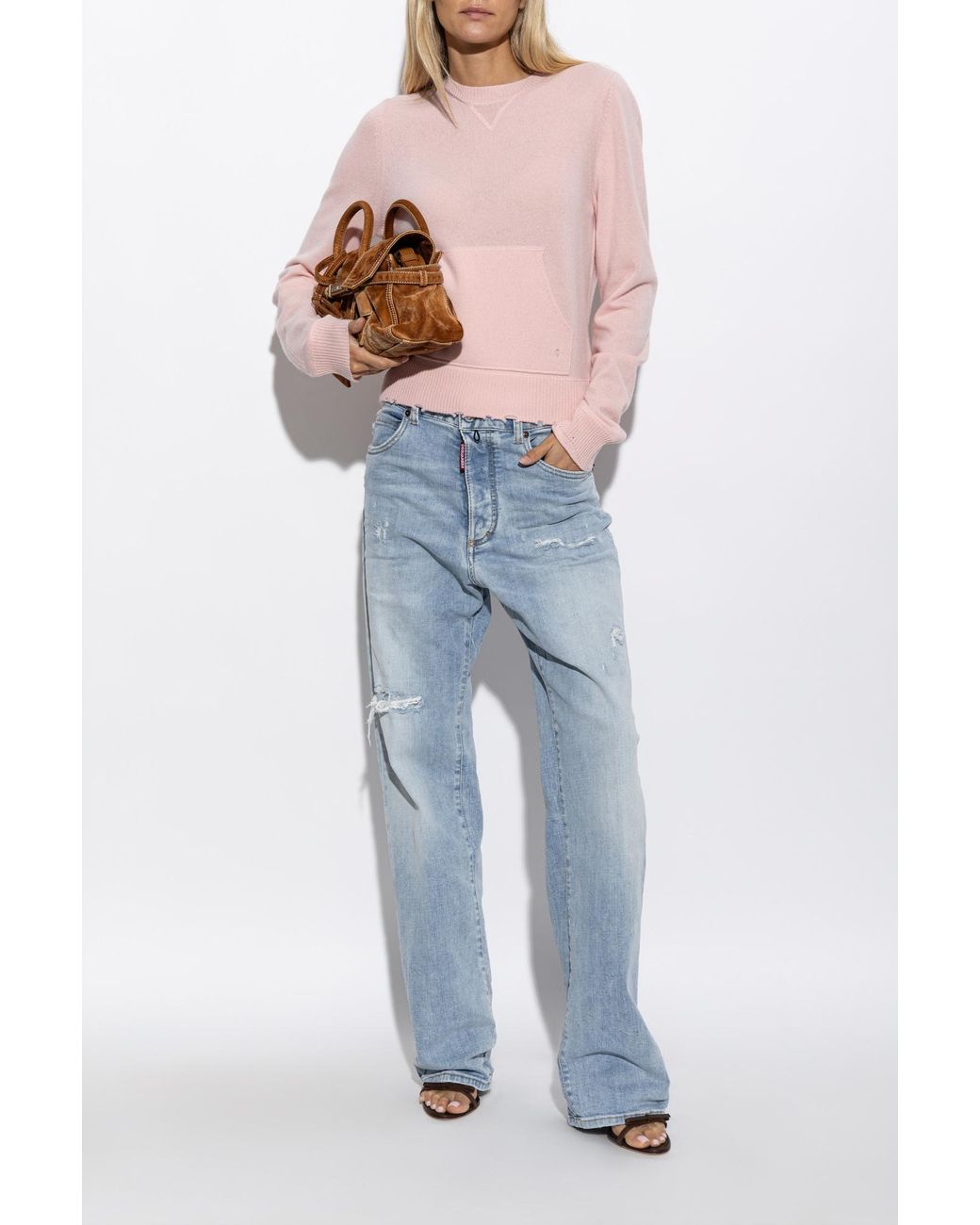 DSquared² Blue Sweater With Pocket