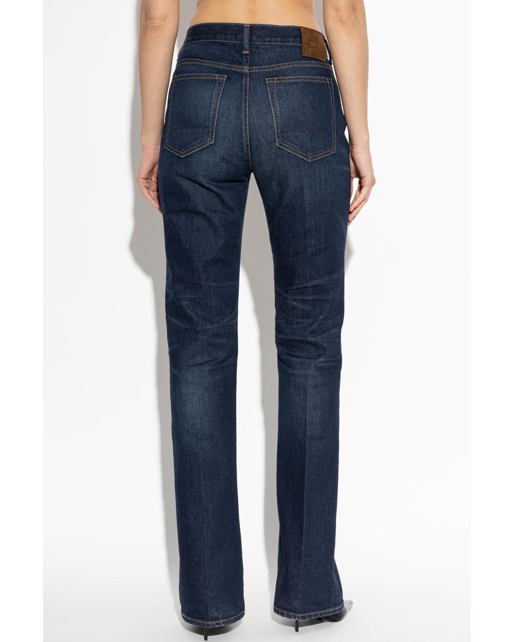Tom Ford Blue Jeans With Abrasions