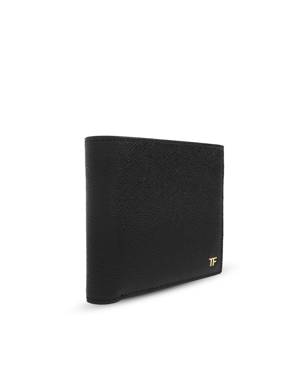 Tom Ford Black Folded Leather Wallet for men