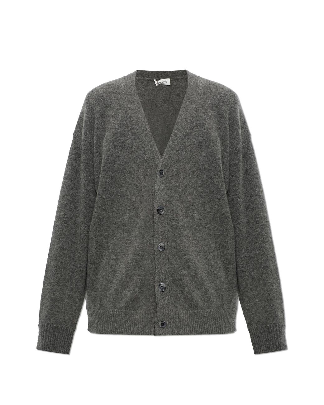 Laneus Gray Cashmere Cardigan for men