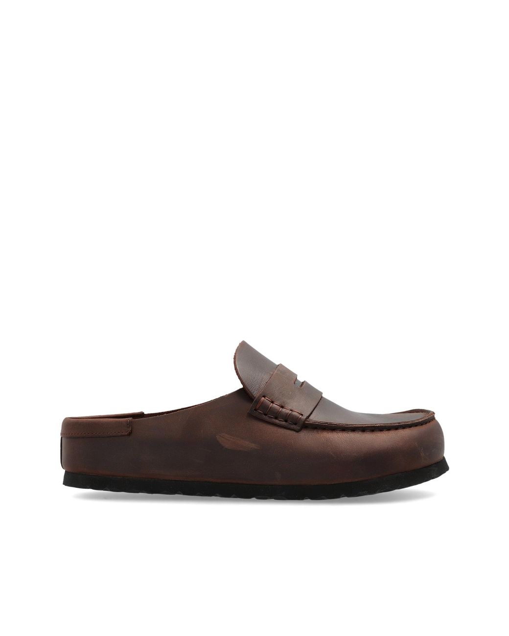 Birkenstock Brown Leather Shoes 'Naples Wrapped'