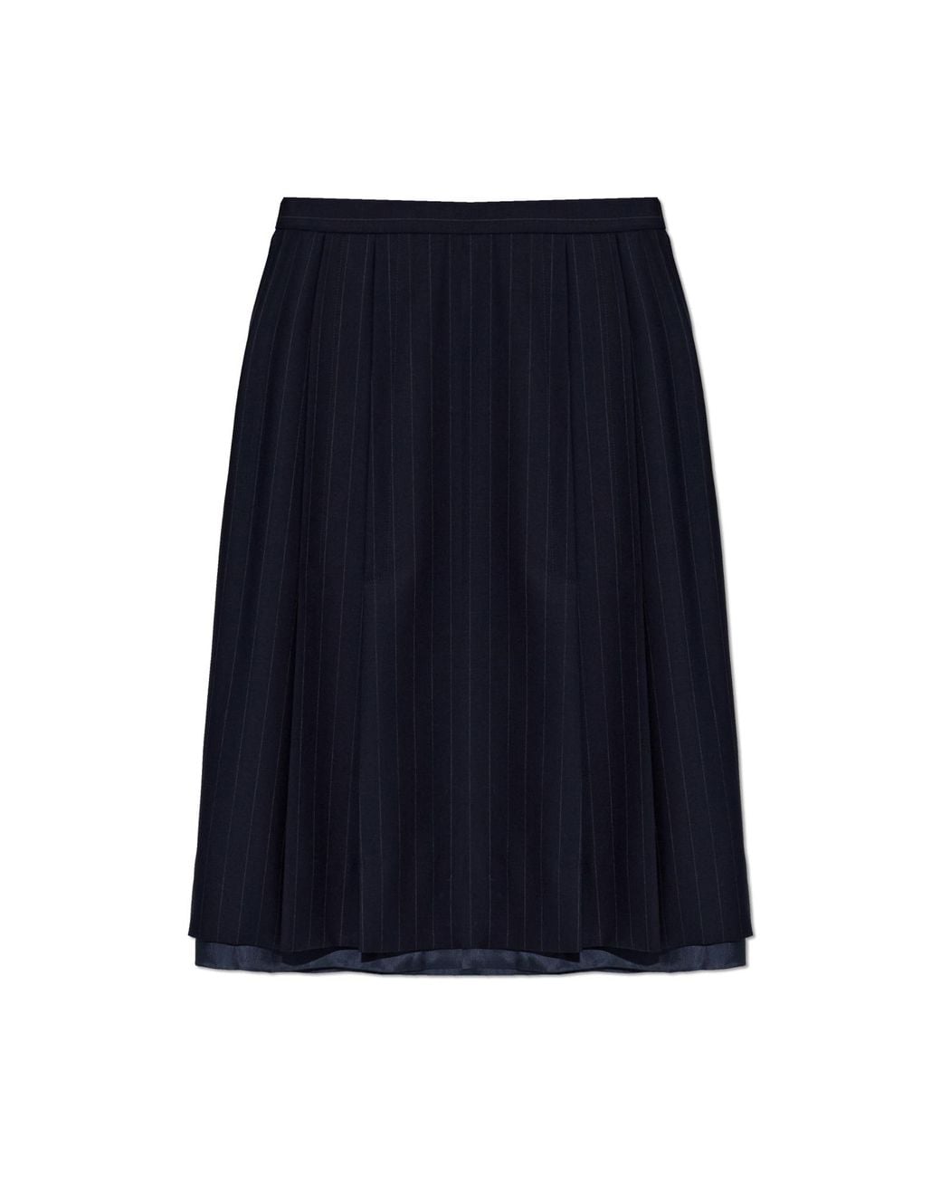 Maison Margiela Blue Skirt With Stripe Pattern