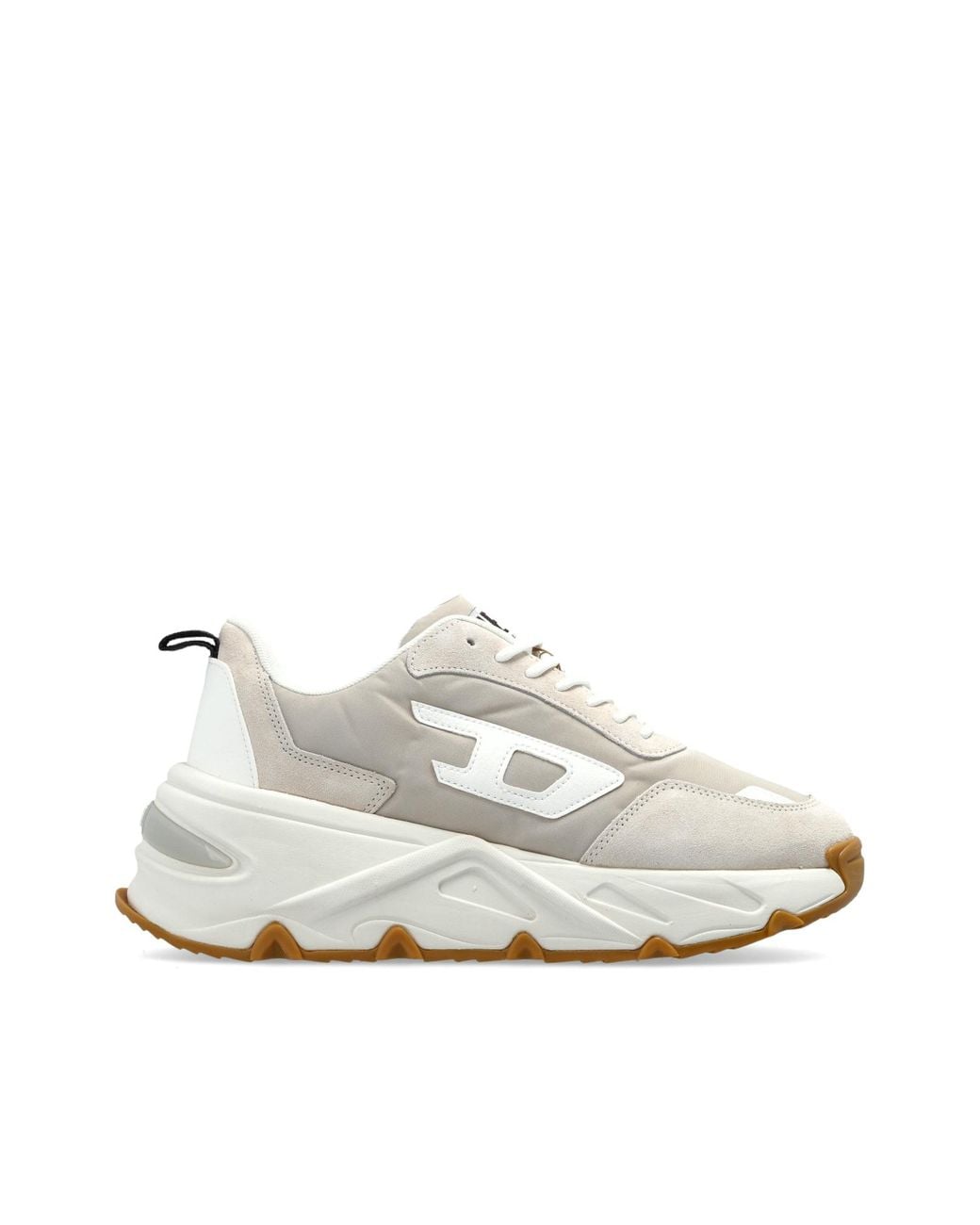 DIESEL White Sports Shoes On The 'S-Savannah Tulu' Platform