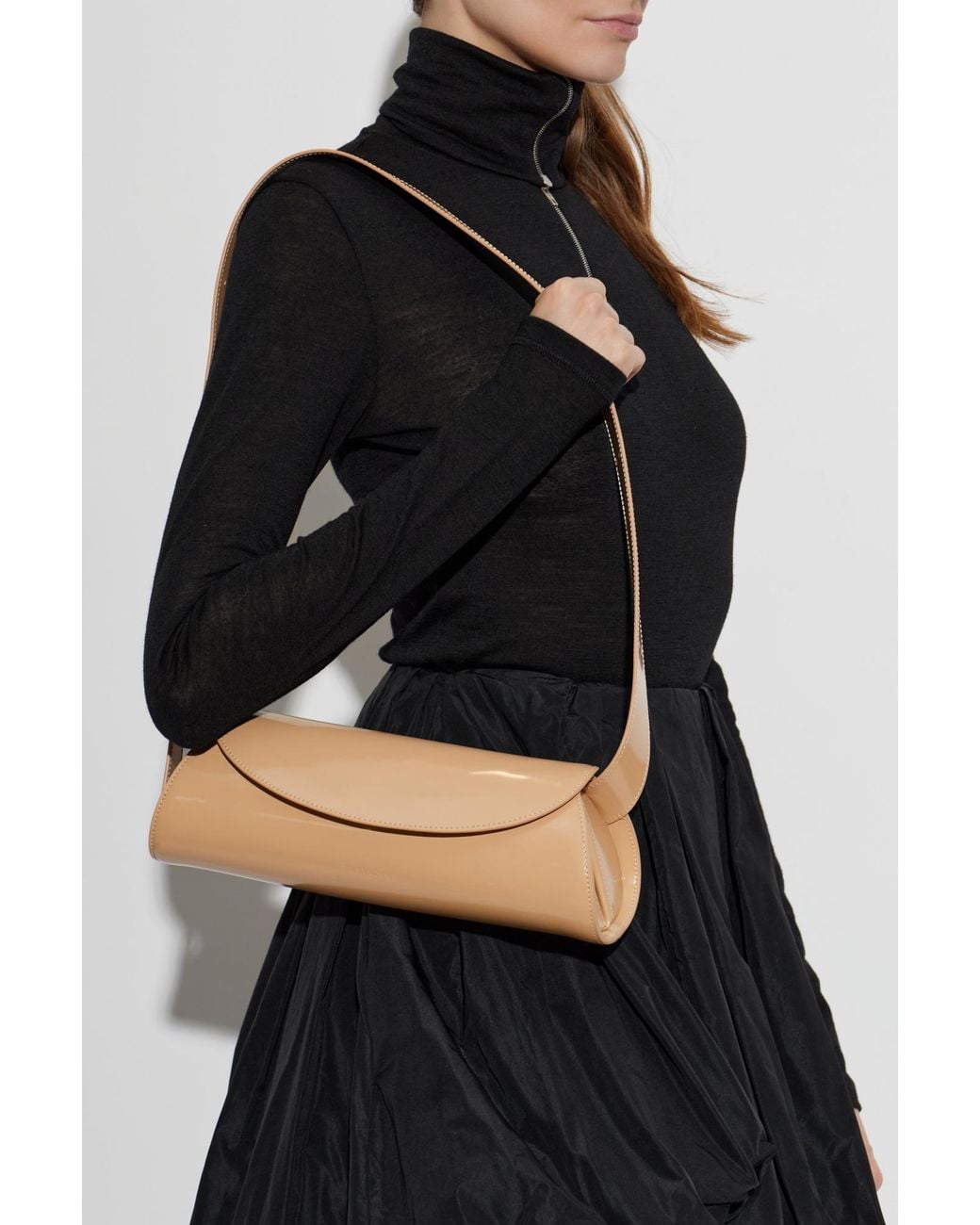 Jil Sander White 'Cannolo' Bag