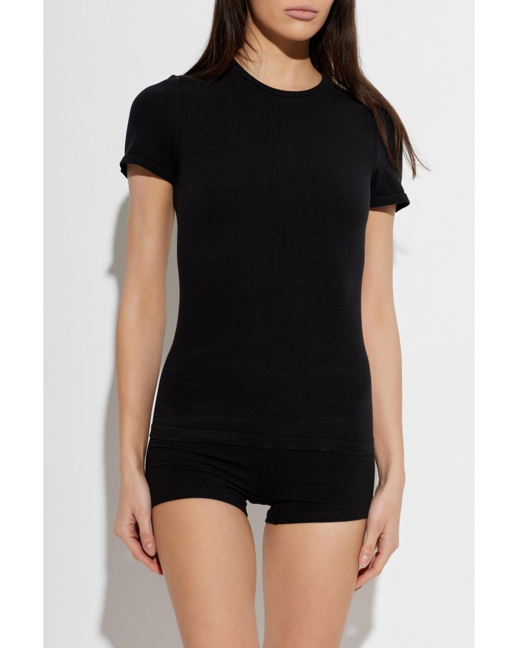 MM6 by Maison Margiela Black T-Shirt From The 'Underwear' Collection