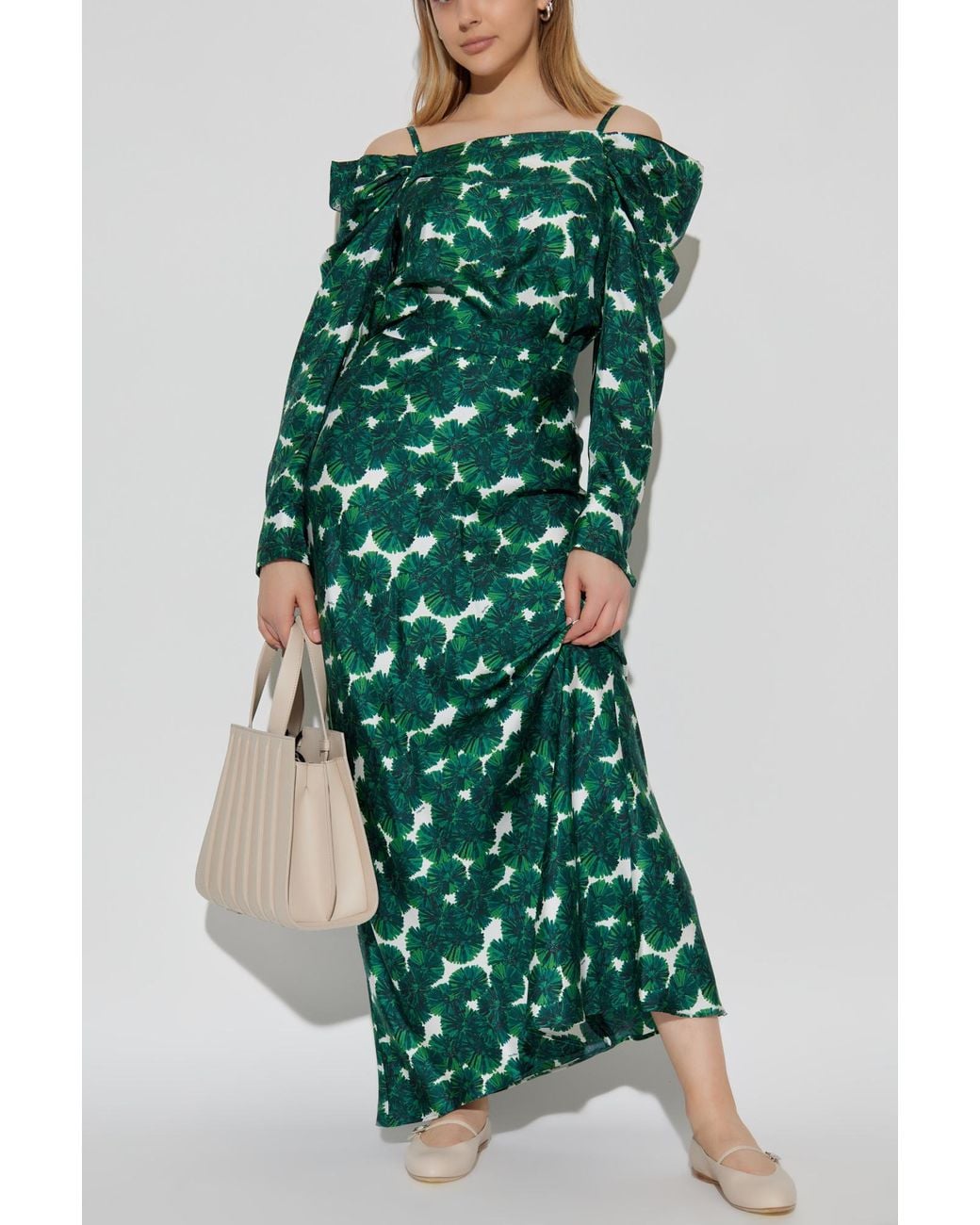 Max Mara Green Silk Top "Ustica"