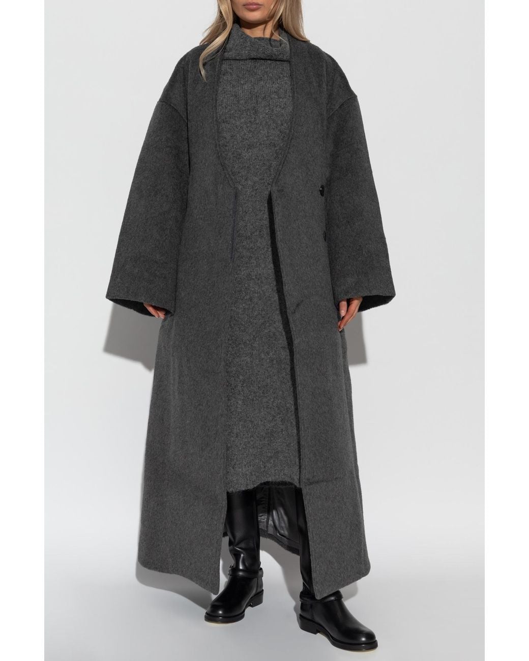 Entire studios Black Wool Coat