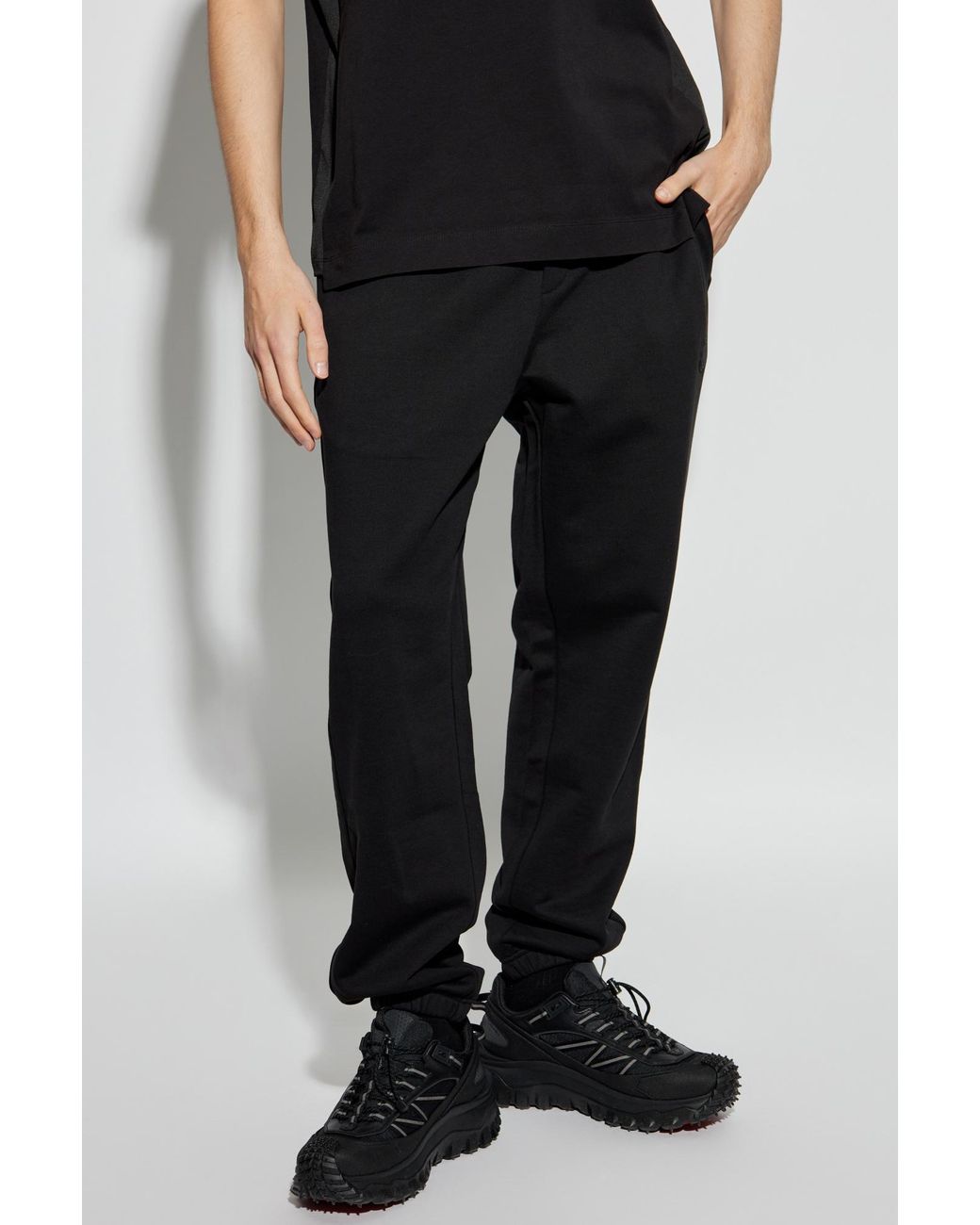 Moncler Black Sweatpants for men
